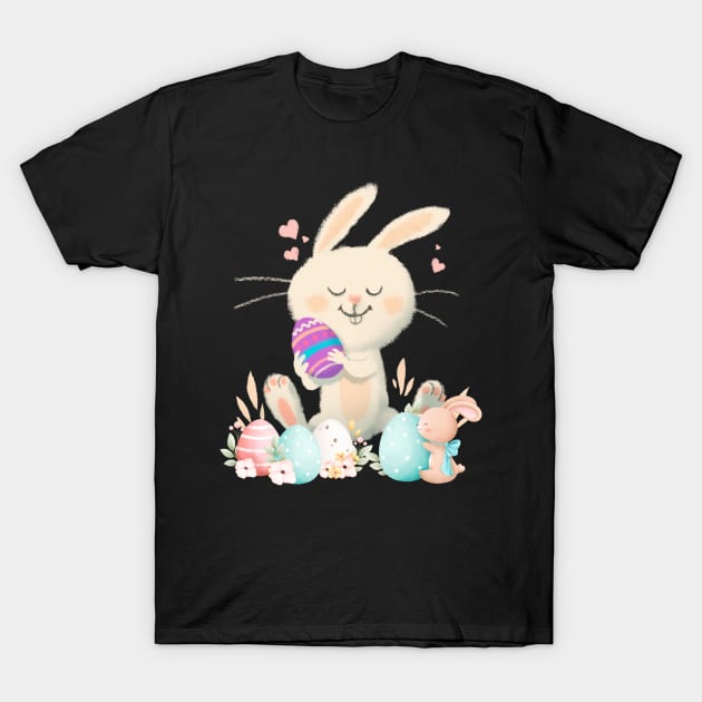 Cute Bunny T-Shirt by Glitteringworld